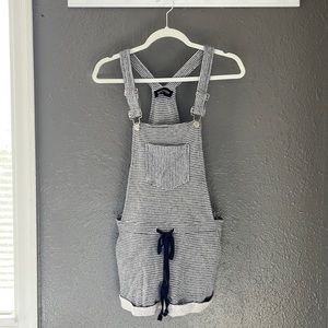 kittenish striped cotton overalls so cute size small